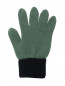 Шерстяные перчатки колор блок Il Gufo  –  Обтравка1
