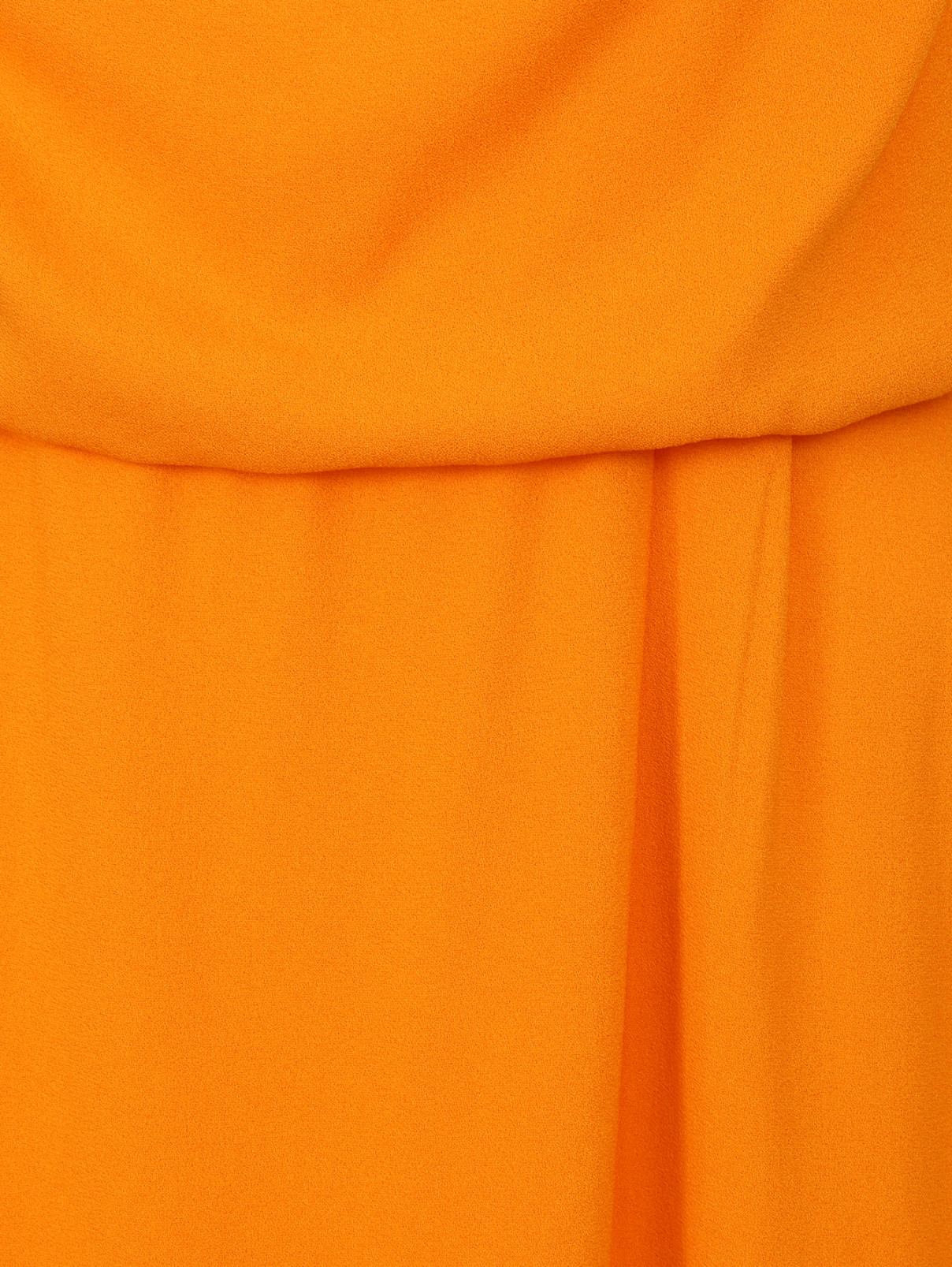 Платье-мини с драпировкой Etro  –  Деталь  – Цвет:  Оранжевый