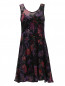 Платье из шелка с цветочным узором Etro  –  Общий вид