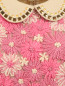 Платье прямого кроя с вязанным ажурным декором и съемным воротничком MiMiSol  –  Деталь