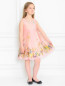 Платье из шелка с цветочным узором MiMiSol  –  Модель Общий вид