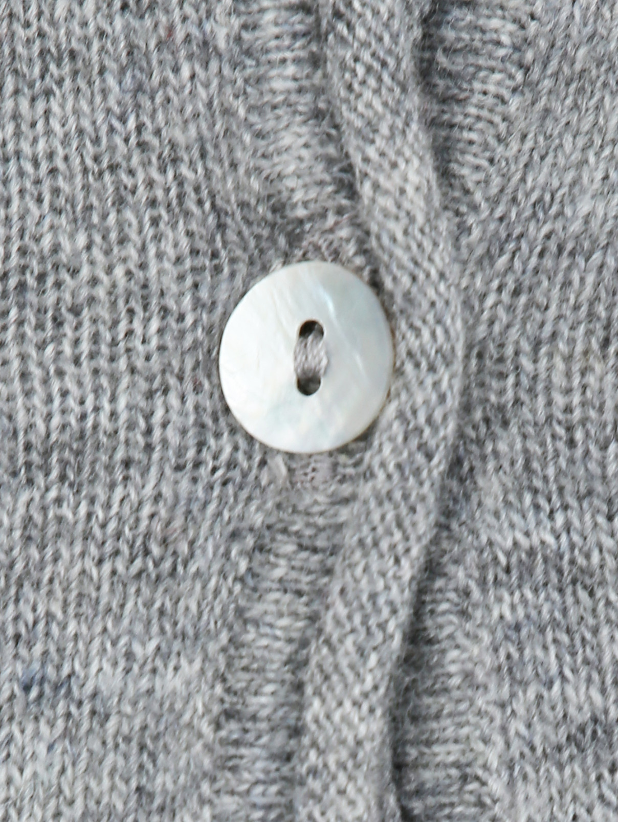 Кардиган из шерсти и вискозы с узором Aletta  –  Деталь  – Цвет:  Серый