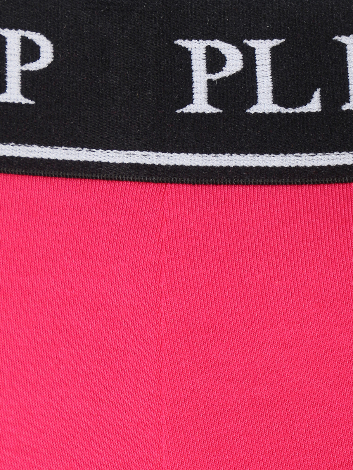 Леггинсы из хлопка на резинке Philipp Plein  –  Деталь  – Цвет:  Розовый
