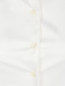 Блуза из хлопка, декорированная стразами Moschino  –  Деталь