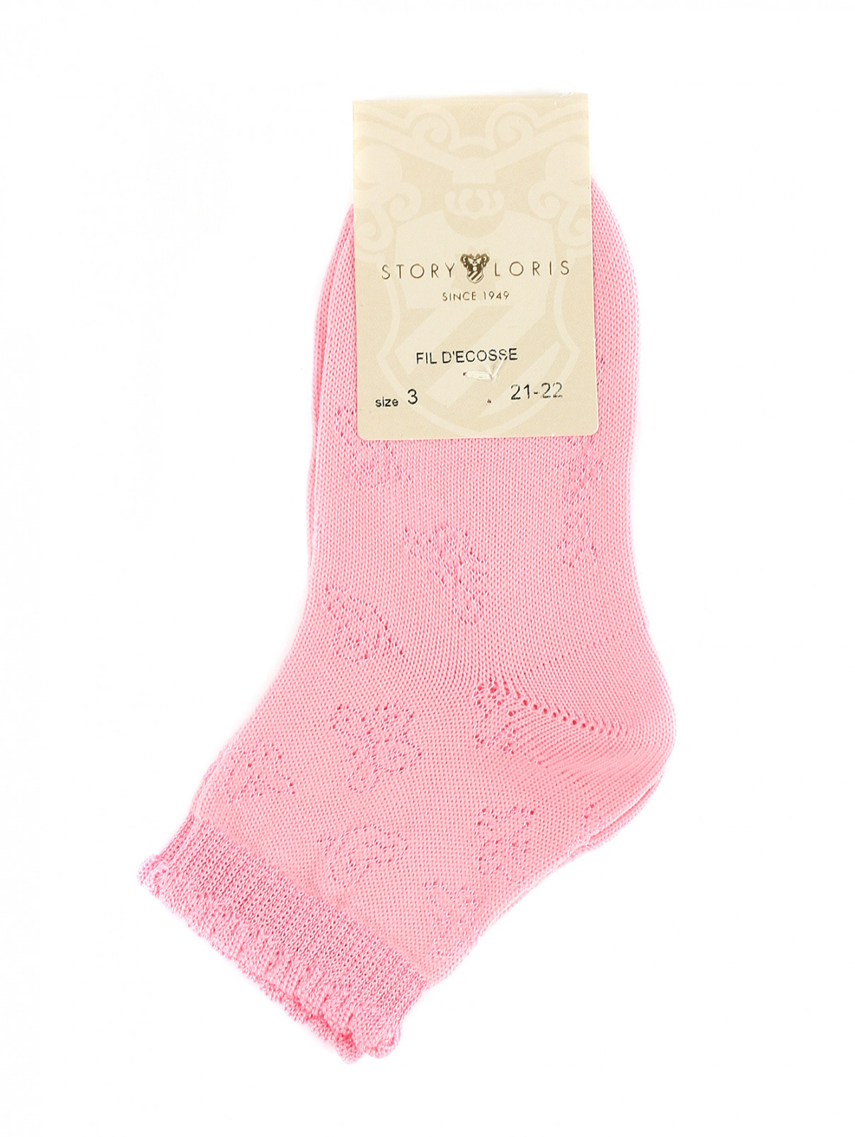 Носки из хлопка Story Loris  –  Общий вид  – Цвет:  Розовый