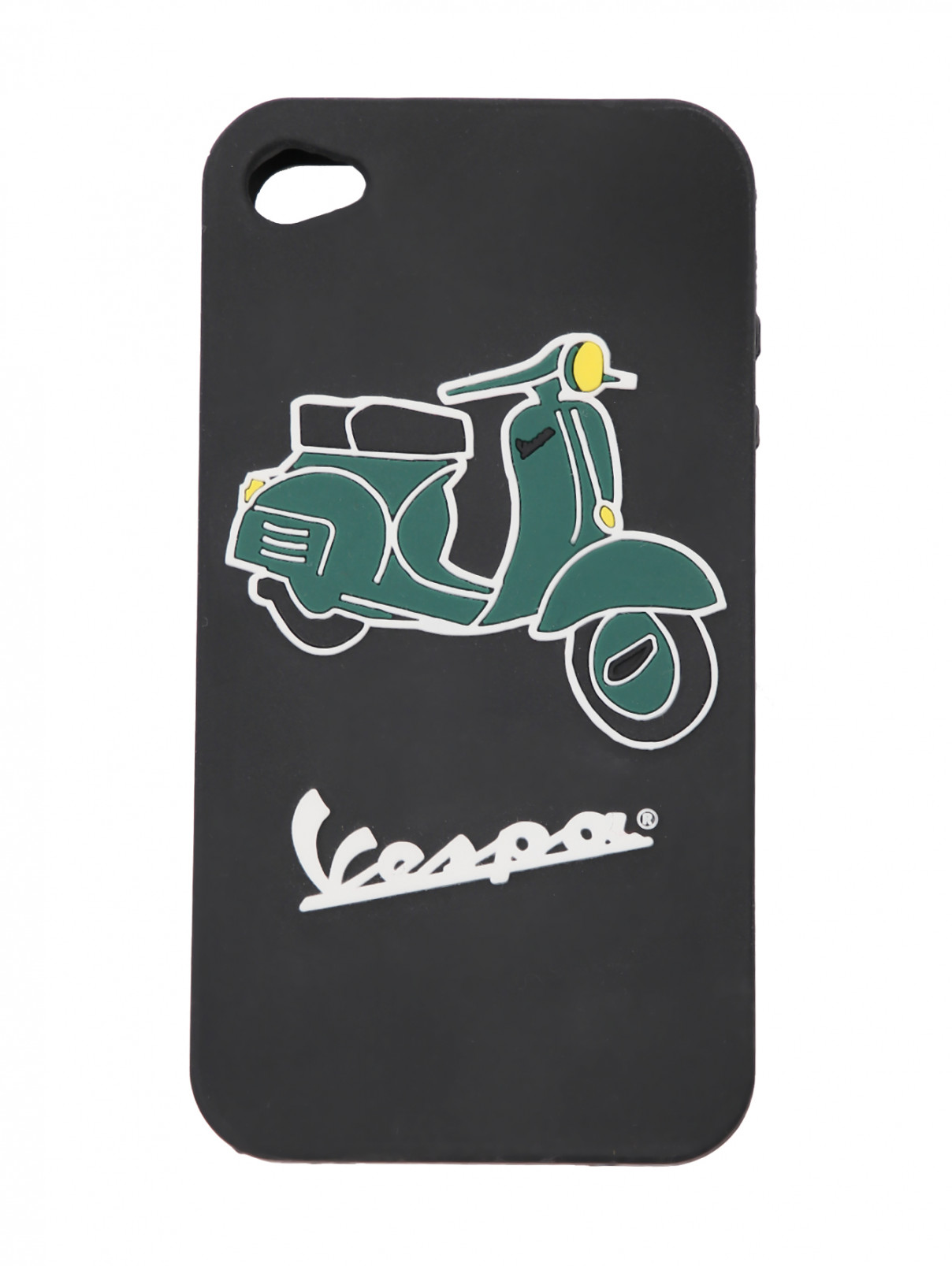 Чехол для IPhone 4 Vespa  –  Общий вид  – Цвет:  Черный