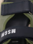 Сандалии из кожи с принтом MSGM  –  Деталь1