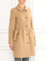Пальто из шерсти с декоративными бантами Moschino Boutique  –  Модель Верх-Низ