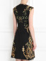 Платье-футляр из хлопка с цветочным узором Alberta Ferretti  –  Модель Верх-Низ1