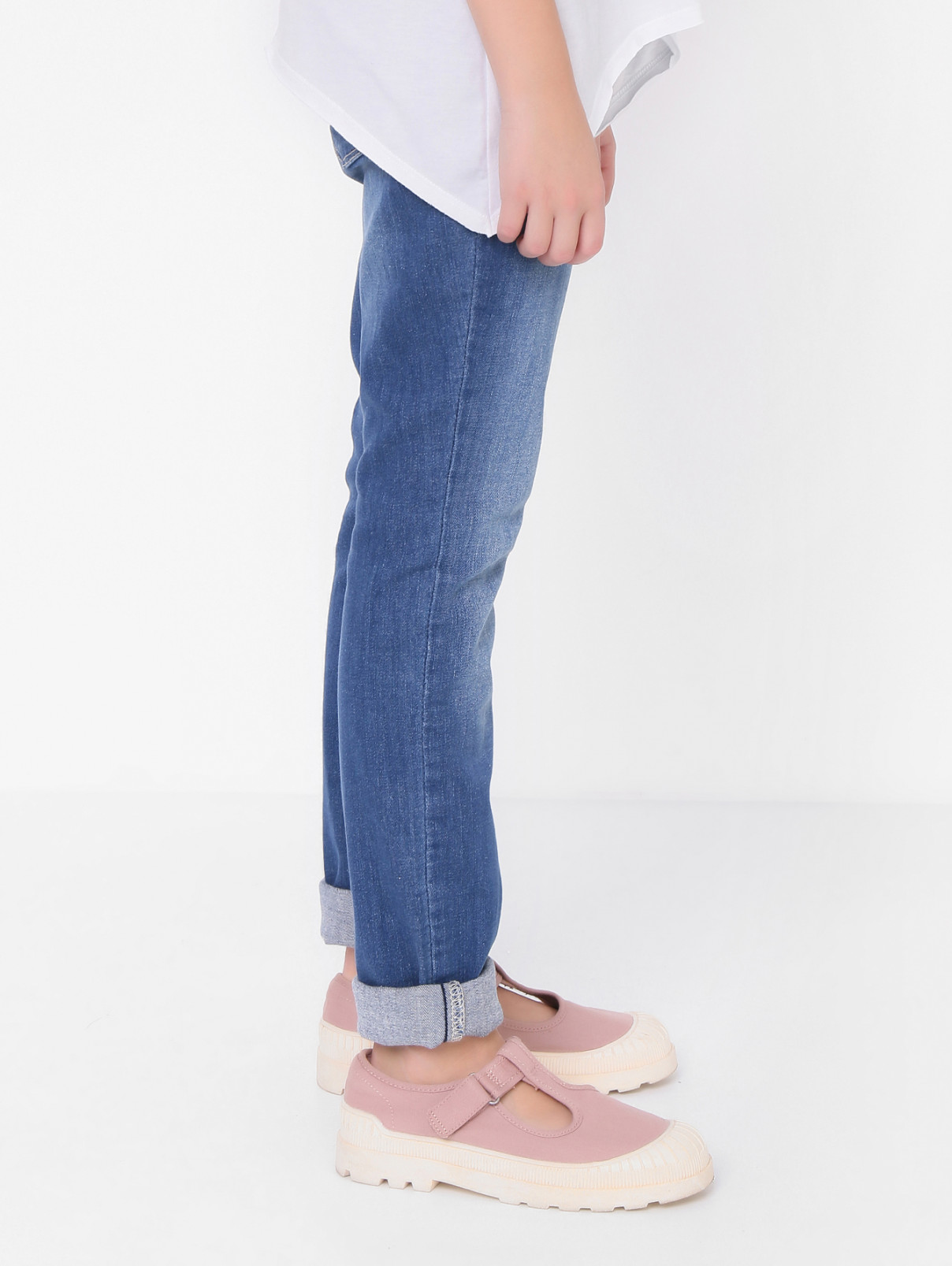Зауженные джинсы с карманами Liu Jo  –  МодельВерхНиз2  – Цвет:  Синий