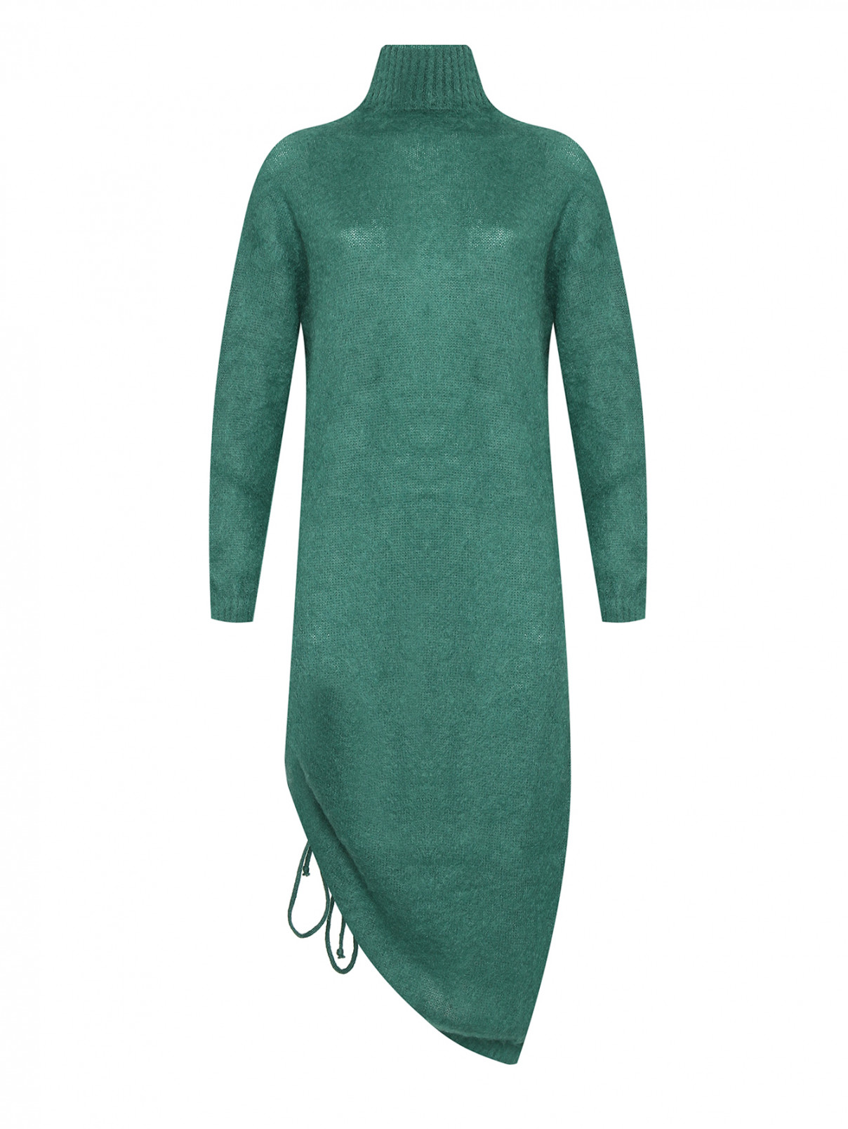Трикотажное платье с открытой спиной Semicouture  –  Общий вид  – Цвет:  Зеленый