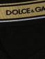 Трусы-брифы из хлопка с контрастной вставкой Dolce & Gabbana  –  Деталь