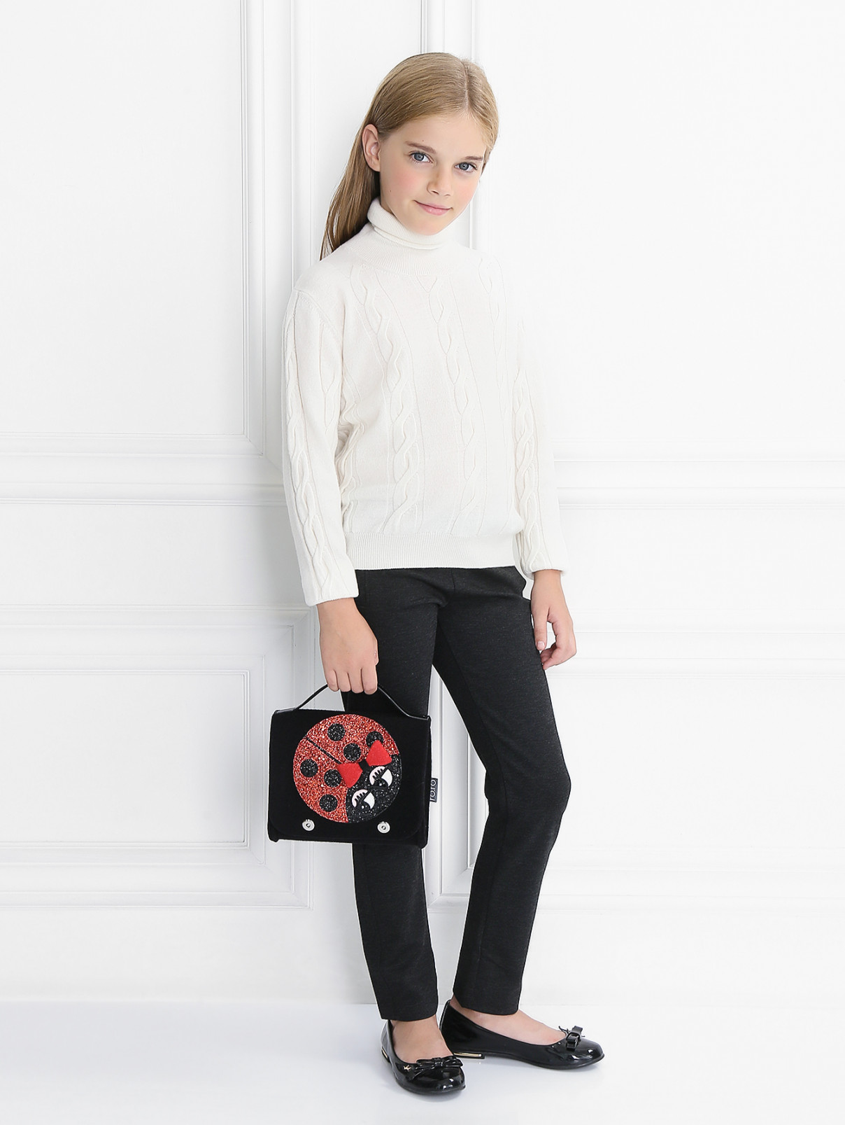 Узкие брюки с боковыми карманами Aletta Couture  –  Модель Общий вид  – Цвет:  Серый