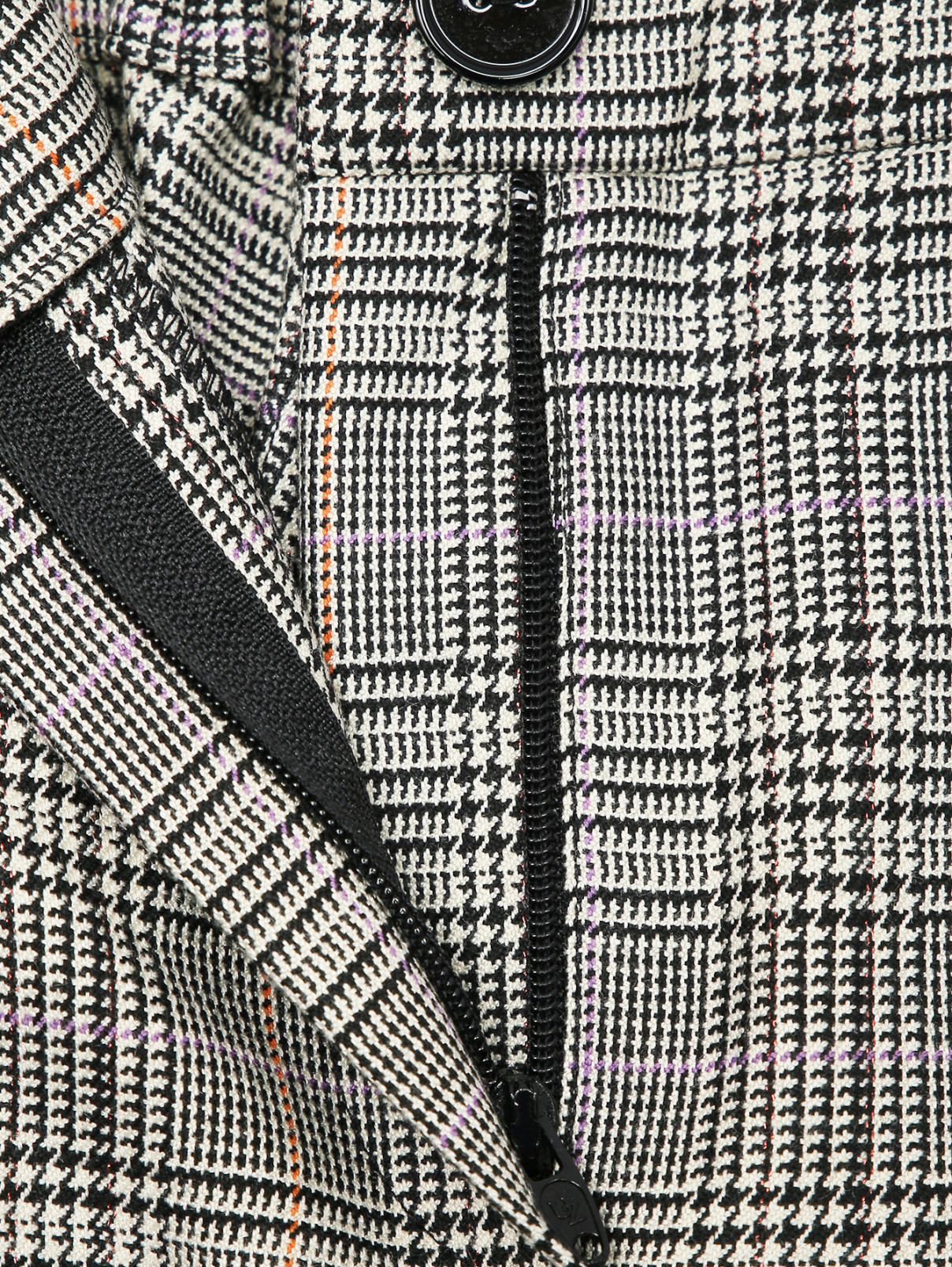 Зауженные брюки из трикотажа на резинке Persona by Marina Rinaldi  –  Деталь1  – Цвет:  Узор