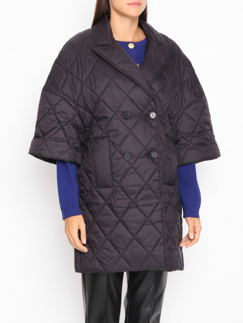 Стеганая куртка с укороченными рукавами Liviana Conti - МодельВерхНиз
