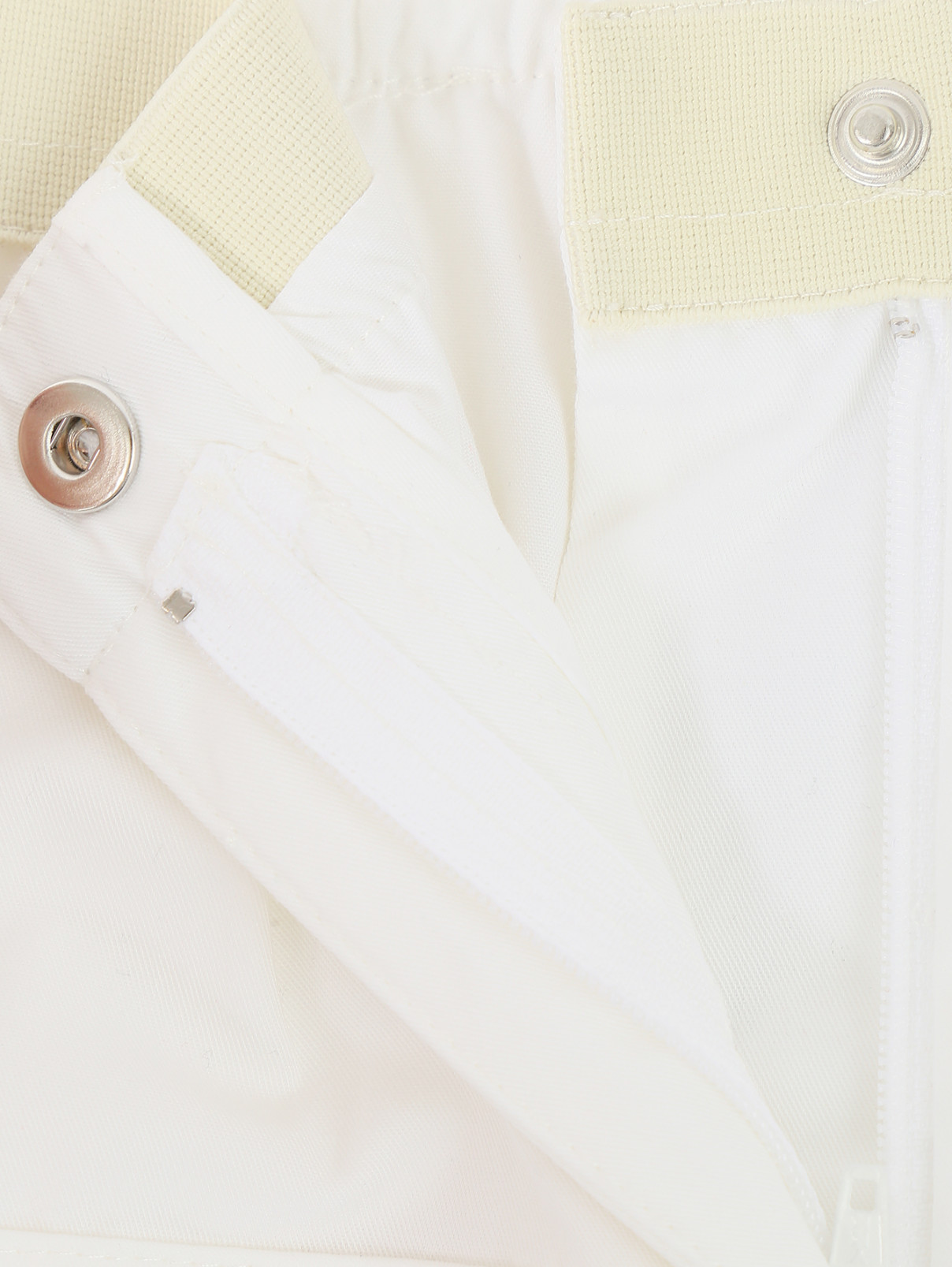 Бермуды из хлопка с карманами Marni  –  Деталь  – Цвет:  Белый