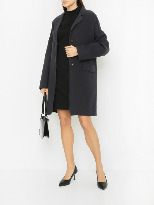 Однобортное пальто с карманами Marina Yachting - МодельОбщийВид