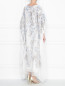 Платье свободного кроя из шелка с аппликацией Daniela de Souza  –  МодельВерхНиз1