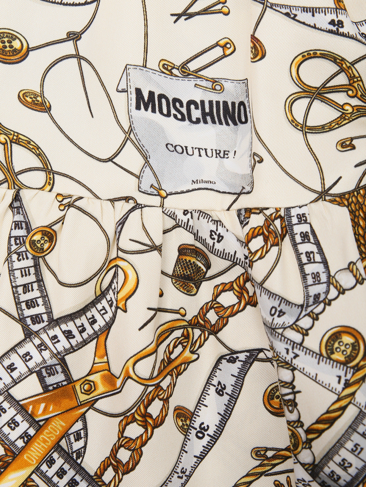 Платье свободного кроя с узором Moschino  –  Деталь  – Цвет:  Узор