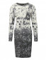 Платье из смешанной шерсти с узором JO NO FUI  –  Общий вид
