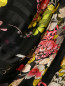 Платье -запах из шелка с цветочным принтом Jean Paul Gaultier  –  Деталь