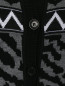 Удлиненный кардиган из смесовой шерсти с узором Marina Sport  –  Деталь