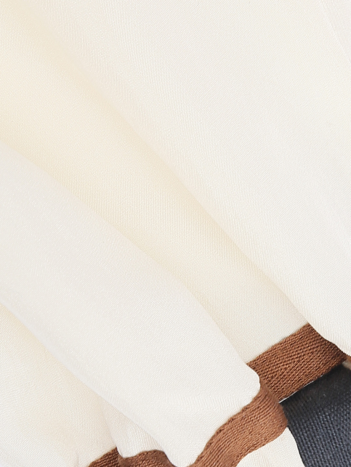 Блуза из шелка свободного кроя Alysi  –  Деталь1  – Цвет:  Белый