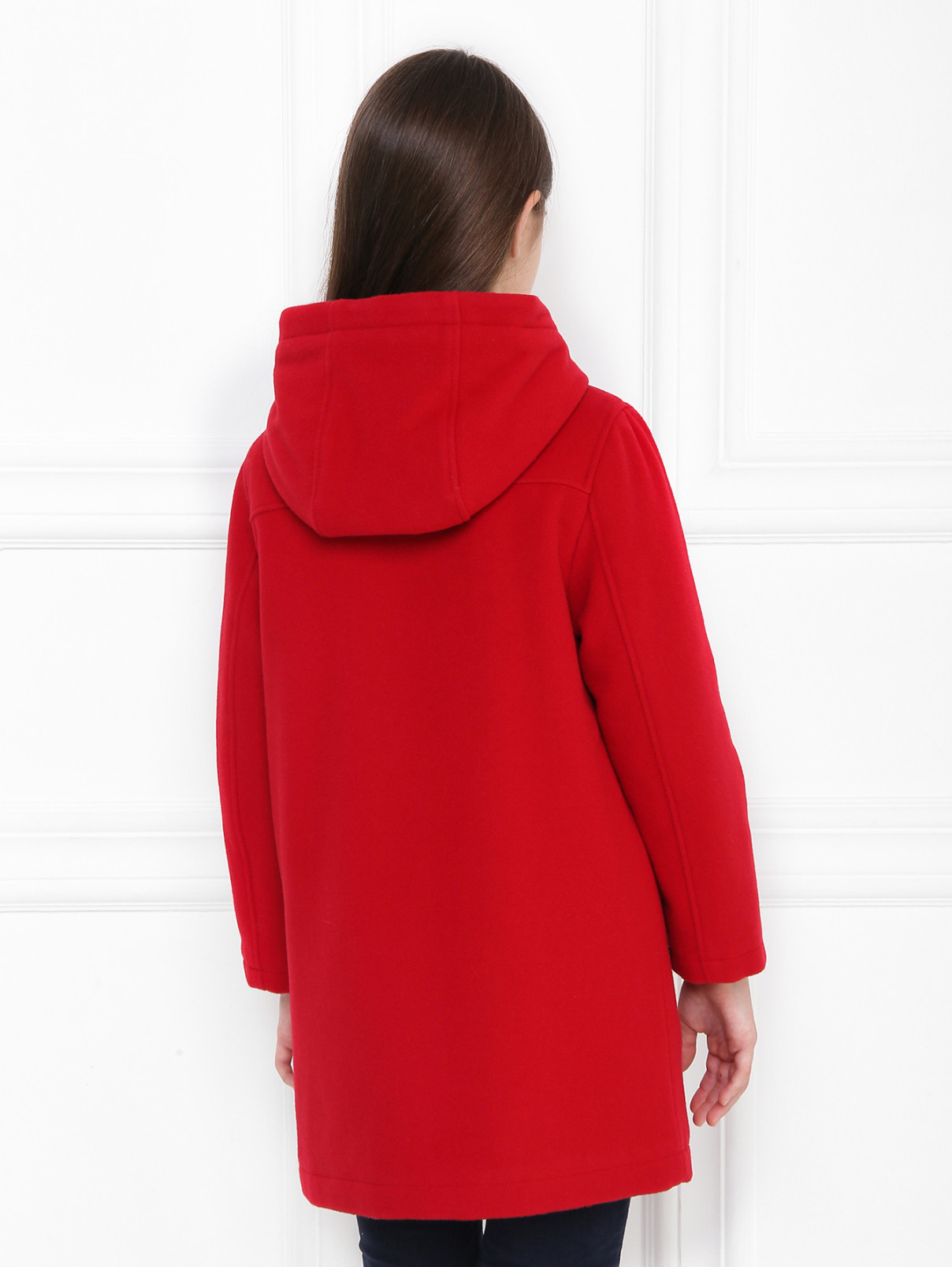 Утепленное пальто с карманами Dolce & Gabbana  –  МодельВерхНиз1  – Цвет:  Красный