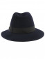 Шляпа из шерсти с контрастной отделкой Borsalino  –  Общий вид