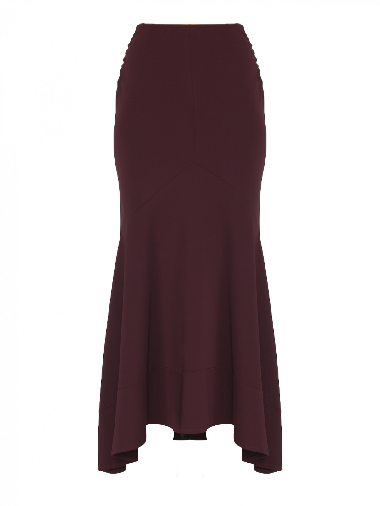 Трикотажная юбка-макси Iro  –  Общий вид  – Цвет:  Фиолетовый