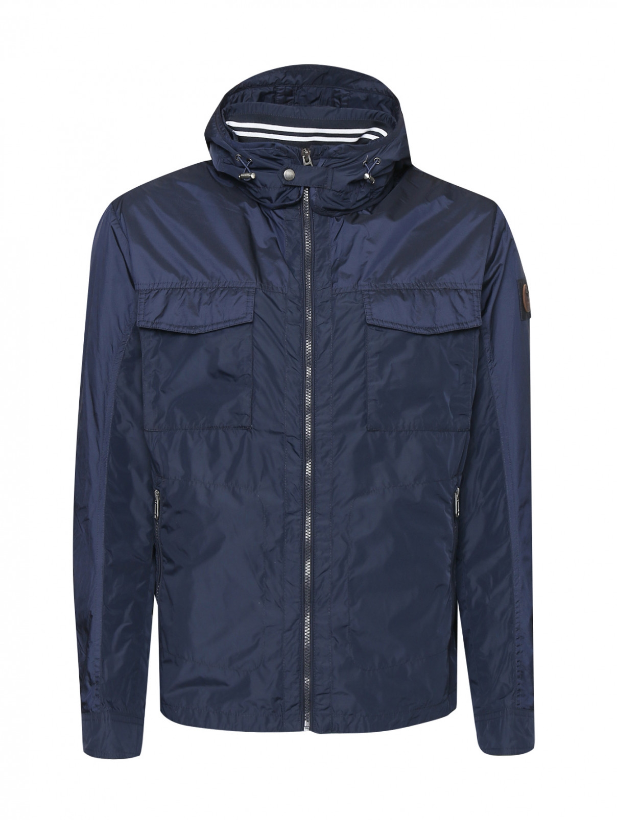 Куртка на молнии с карманами Joop  –  Общий вид  – Цвет:  Синий