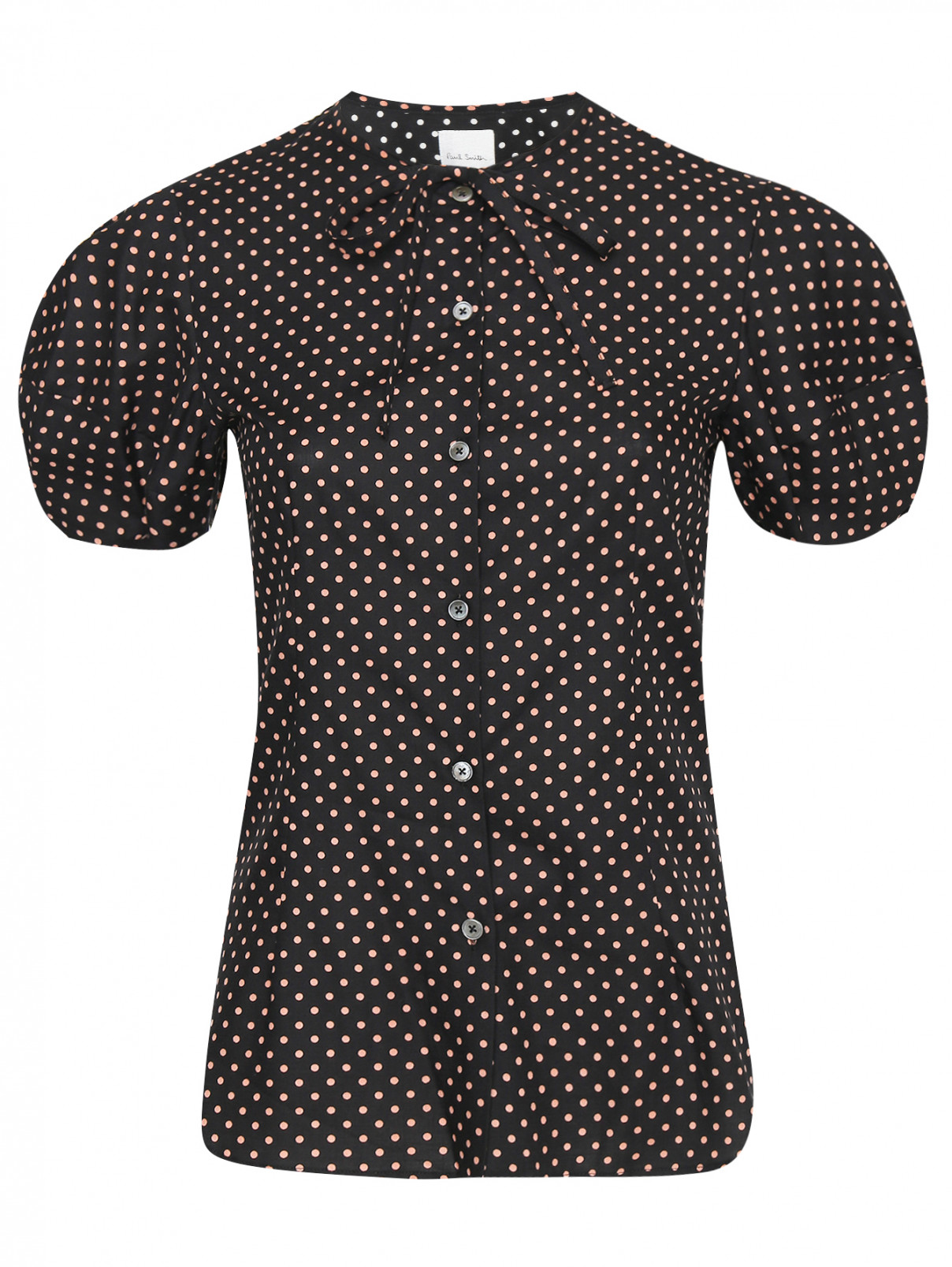 Блуза из хлопка с узором горох Paul Smith  –  Общий вид  – Цвет:  Узор