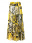 Юбка-миди из шелка с узором Jean Paul Gaultier  –  Общий вид