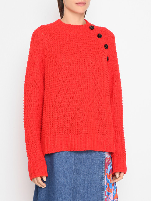 Джемпер из шерсти с декоративными элементами Weekend Max Mara - МодельВерхНиз