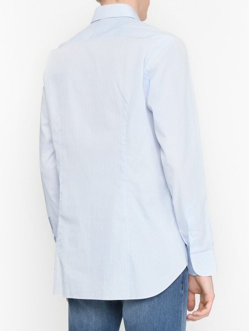 Рубашка из хлопка с узором "полоска" - МодельВерхНиз1