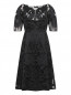 Платье из смешанного шелка с узором Alberta Ferretti  –  Общий вид