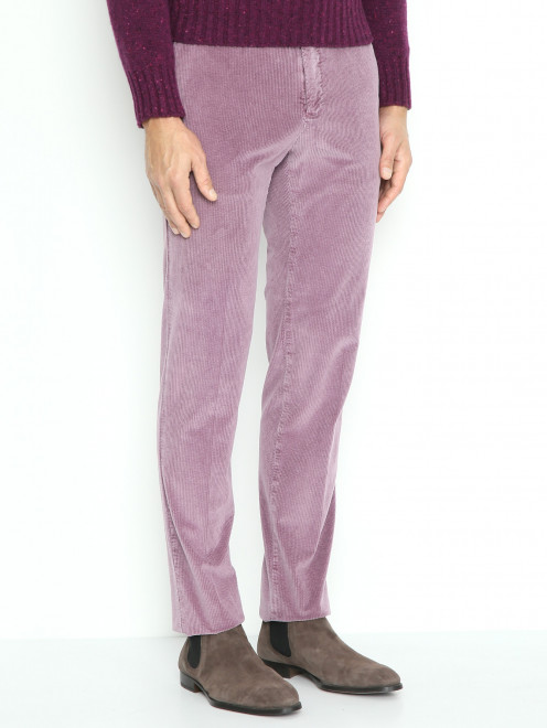 Вельветовые брюки с карманами  PT Torino - МодельВерхНиз