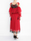 Платье-миди из шелка с декоративной отделкой Alberta Ferretti  –  Модель Верх-Низ1