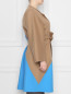 Пальто из шерсти, удлиненное, с поясом Marina Rinaldi  –  МодельВерхНиз2