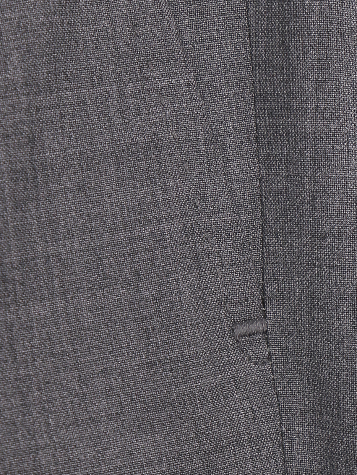 Брюки из шерсти прямого кроя с карманами Belvest  –  Деталь  – Цвет:  Серый