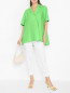 Блуза свободного кроя с короткими рукавами Marina Rinaldi  –  МодельОбщийВид