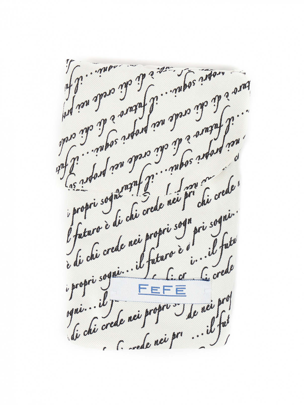 Чехол для IPhone из шелка с узором Fefe  –  Общий вид  – Цвет:  Белый