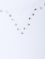 Толстовка из хлопка свободного кроя с кристаллами Marina Rinaldi  –  Деталь