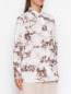Блуза из хлопка с боковыми разрезами Marina Rinaldi  –  МодельВерхНиз