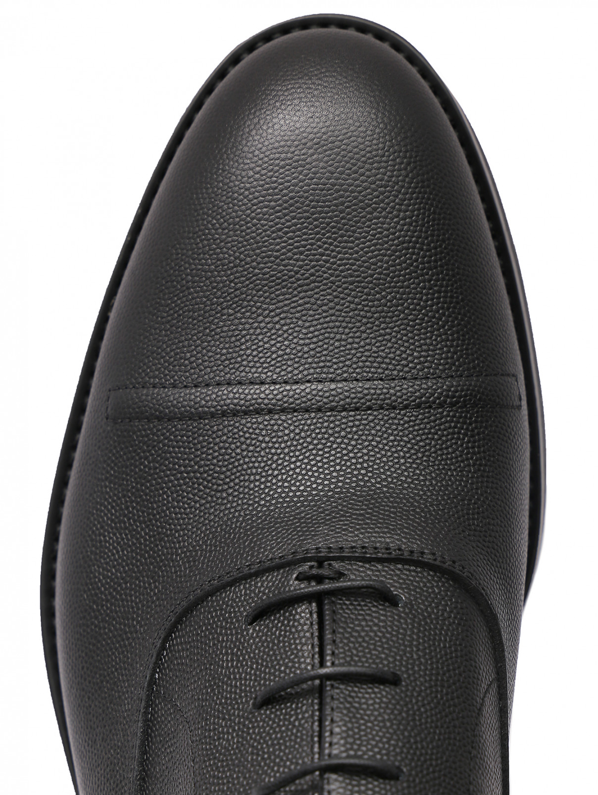 Туфли из кожи на шнурках Moreschi  –  Обтравка4  – Цвет:  Черный