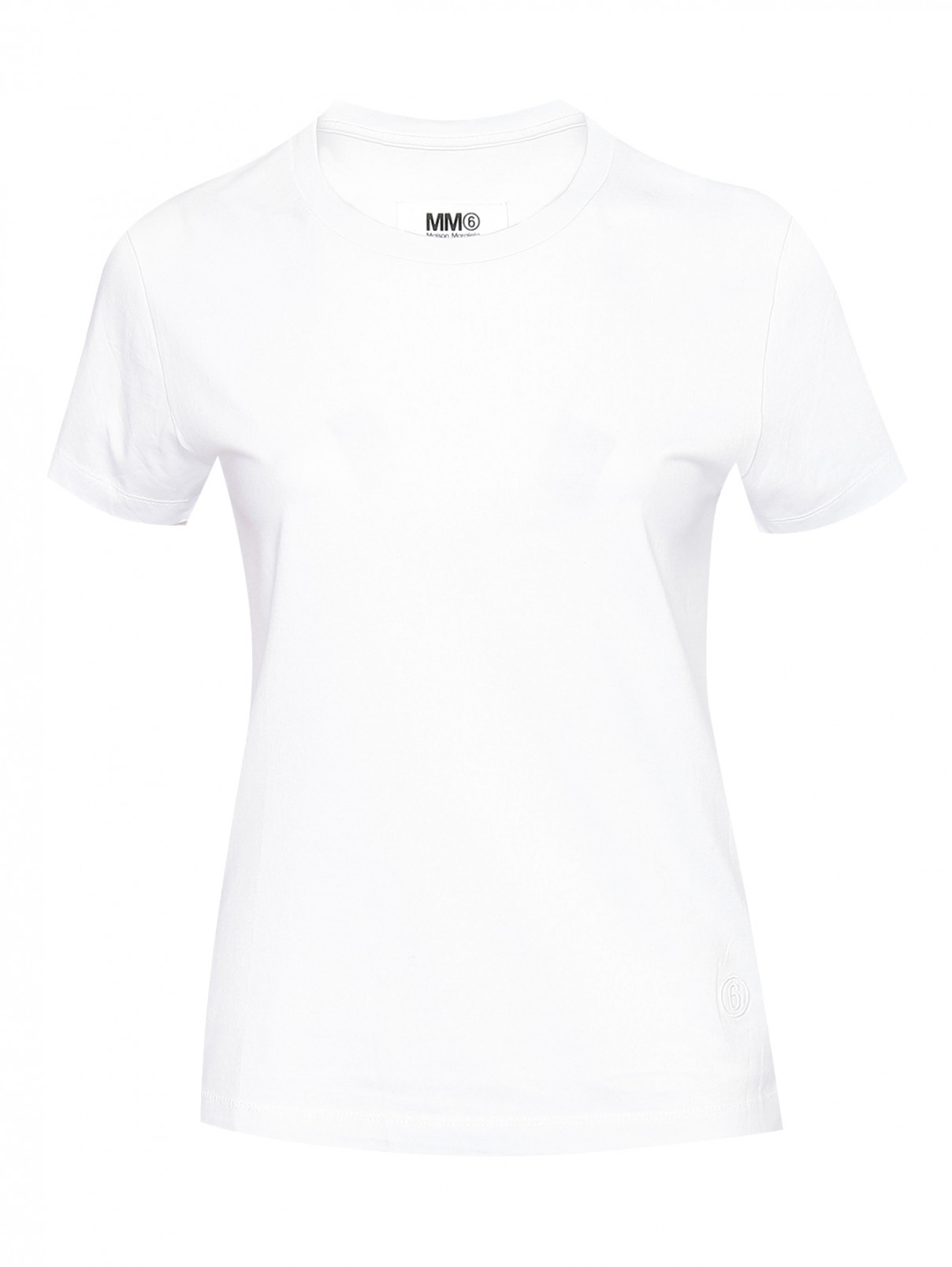 Набор футболок из хлопка MM6  –  Общий вид  – Цвет:  Белый