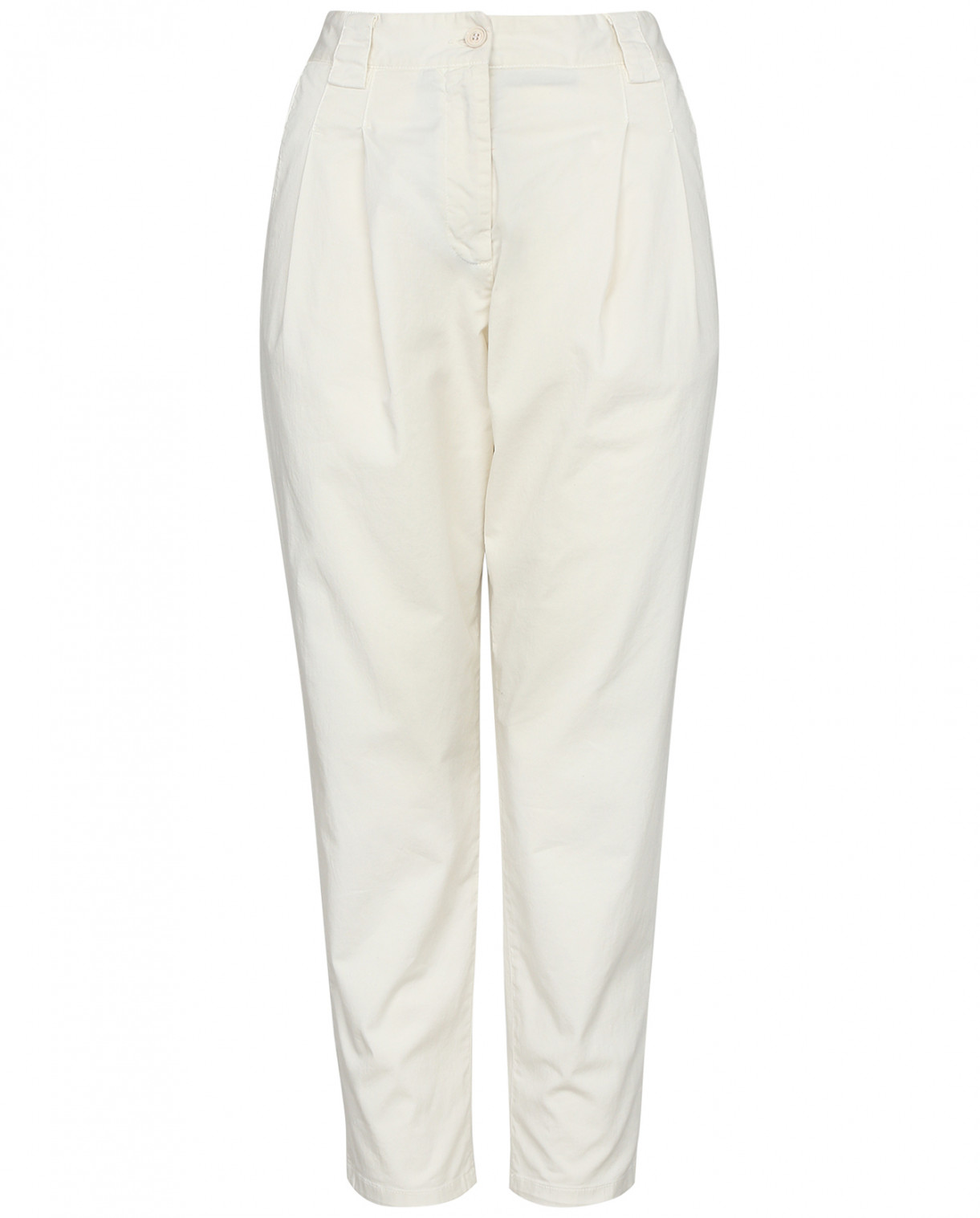 Свободные брюки с карманами Merсi  –  Общий вид  – Цвет:  Белый
