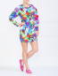Хлопковое платье с цветочным принтом Love Moschino  –  Модель Общий вид