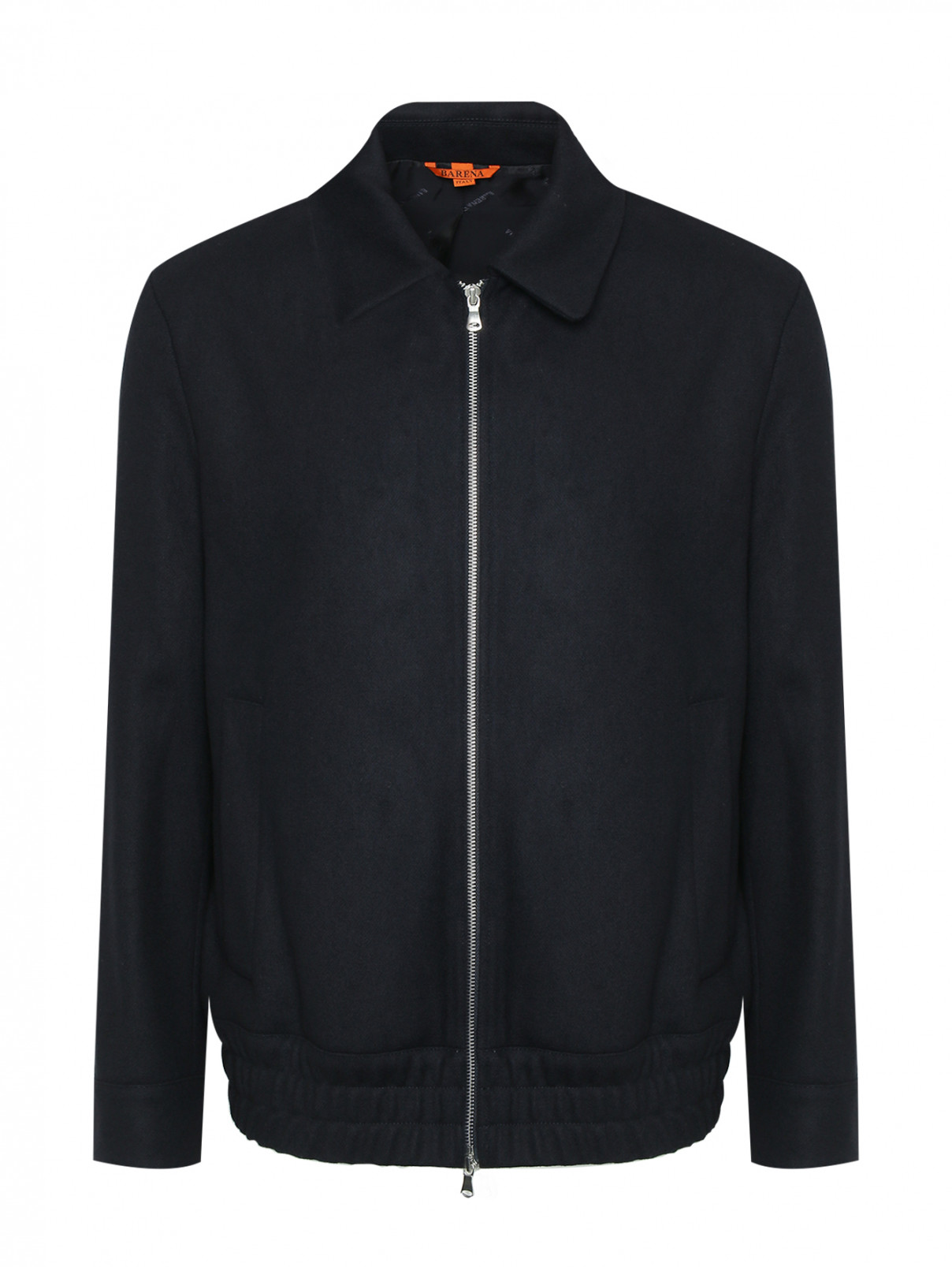 Куртка из смешанной шерсти на молнии Barena  –  Общий вид  – Цвет:  Черный