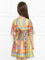 Платье из шелка с узором под пояс Dolce & Gabbana  –  МодельВерхНиз1